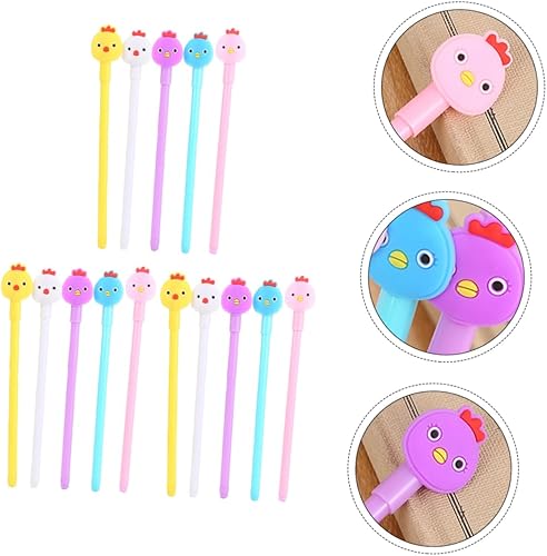 EXCEART Pluma estilográfica de parche de silicona para estudiantes frescos, 15 uds