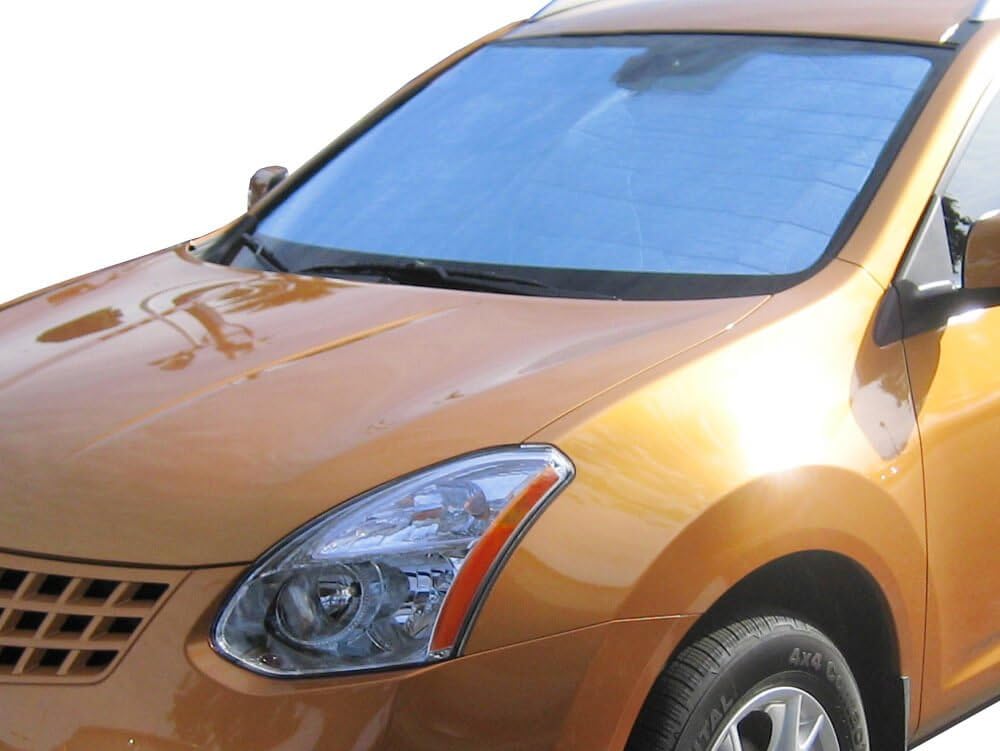 HeatShield, The Original Windshield Sun Shade, Custom-Fit for Nissan Rogue SUV 2008, 2009, 2010, 2011, 2012, 2013 Silver Series