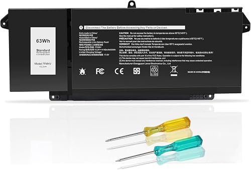 7FMXV Batterie de rechange pour ordinateur portable Del HJTPOWER