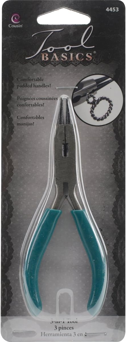 CousinCraft and Jewelry 3 in 1 Pliers, 3-Inch