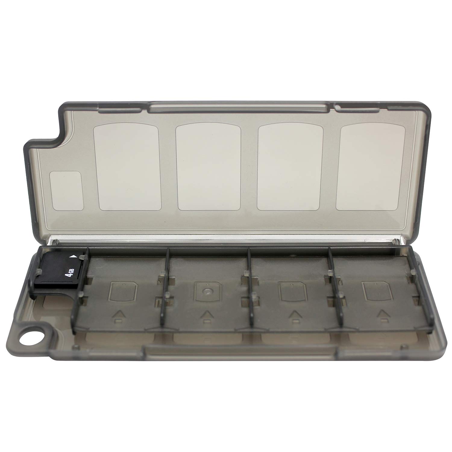 OSTENT 10 in 1 Game Memory Card Holder Case Storage Box Compatible for Sony PSV PS Vita Color Black : Video Games