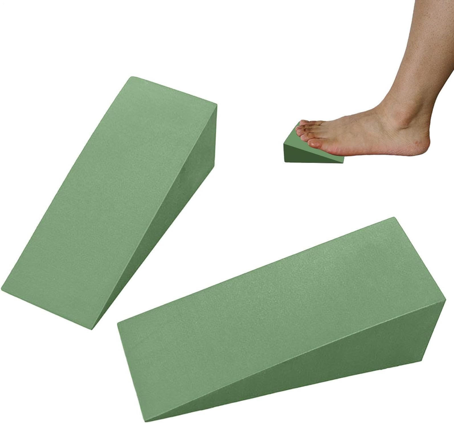 Squat Wedge Block - EVA 15x12x5CM 15x6x5CM Foam Incline Support | Foam Slant Board With Back Support, Leg Calf Ankle Foot Stretching, Calf Stretching Tool | Yoga Fitness Home Gym Exercise