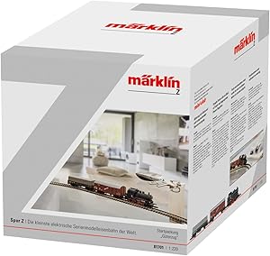 Märklin 81701 - Startpackung Güterzug, Spur Z, Lokomotive, Güterwagen, Gleise und Steuereinheit, Maßstab 1:220