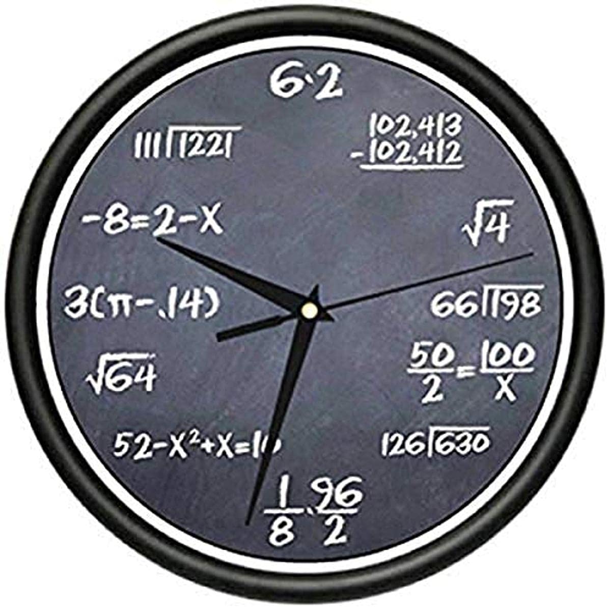 SignMission Math Class 1 Wall Clock Black Chalkboard Mathematics Teacher Classroom Gift