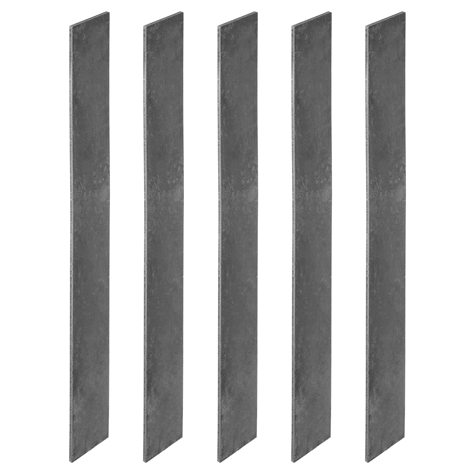 PATIKIL E52100 Acciaio per Acciaio Realizzazione Coltelli, 5pz 12" x 1-1/2" x 1/8" Hot Rolled Barra Piana Acciaio per Foglio Metallico Fai Da Te, Utilizzo Professionale e Hobbistico