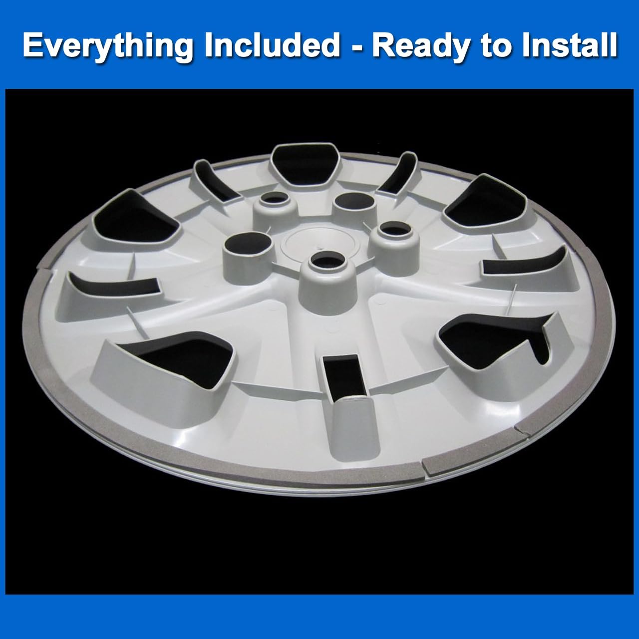 Premium Replica Hubcap | Fits Dodge Caravan, Journey 2013-2020 | Replacement 17-inch Wheel Cover (1 Piece)