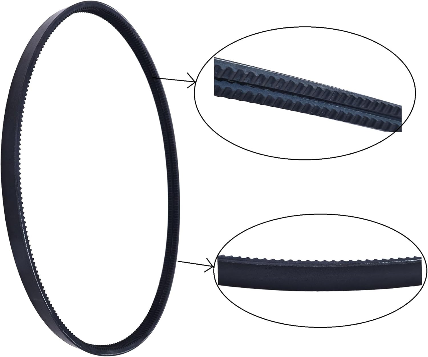 JEENDA 1/2" X 70.5" Banded Cogged Belt 5100614 Compatible with Ferris Most IS3100Z Mowers