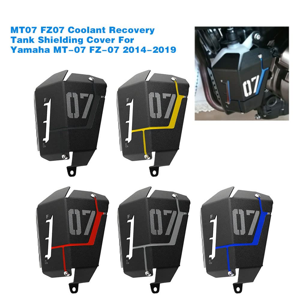MT07 FZ07 Moto Refrigerante Refrigerante Copertura Schermatura Serbatoio Refrigerante Copertura Schermatura Compatibile con MT-07 FZ-07 2014-2019
