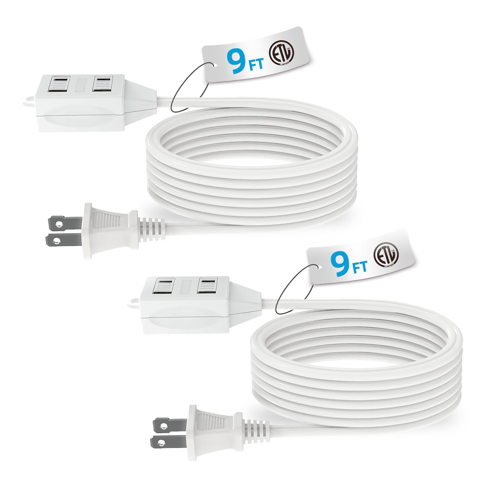 TiFFCOFiO 6ft Extension Cord - 3 Outlet -11