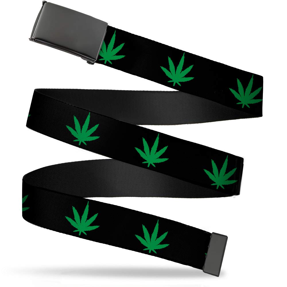 Buckle-Down - Belt Web Belt Weed 1.5" mens 1.5" Wide/Fits up to 42" Pant Size