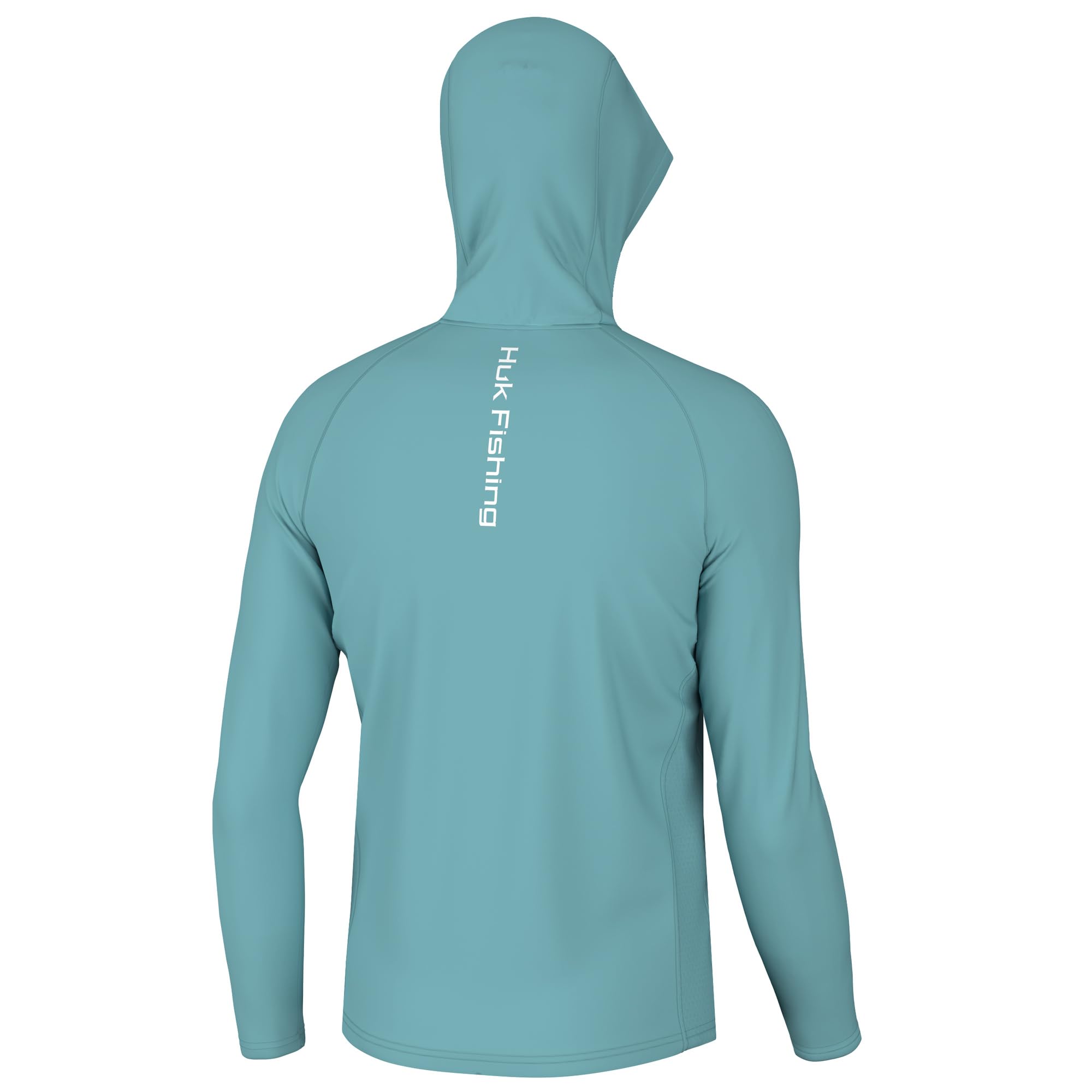 HUK Mens Pursuit Vented Long Sleeve Hoodie, Fishing Shirt with Hood, Marine Blue, X-Large