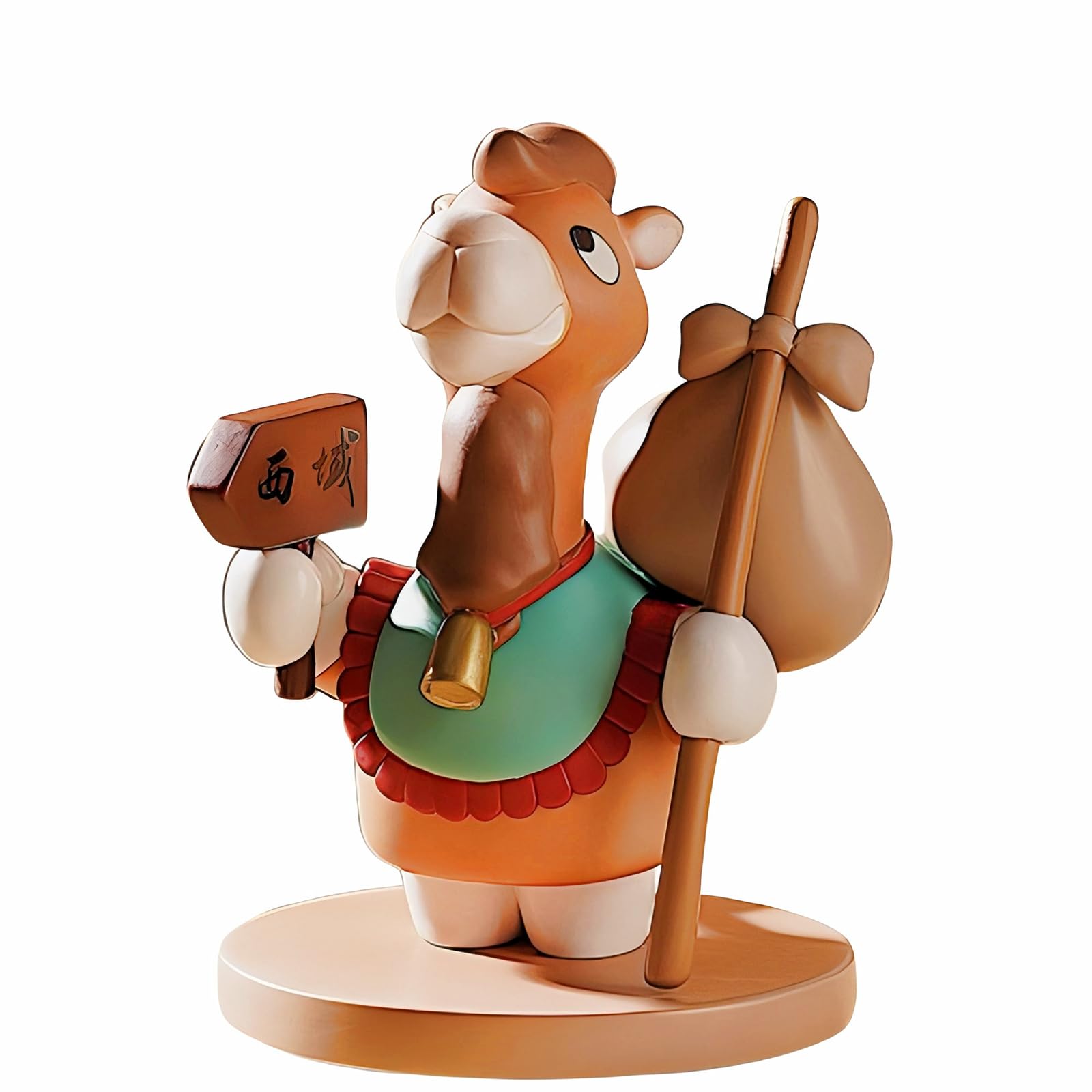 – Camel Figure Silk Road Model Camel Cultural Creation Handcrafted Dunhuang Tabletop Doll Trendy Play Unique Decorative Figure for Home and Office Collection (Lead)