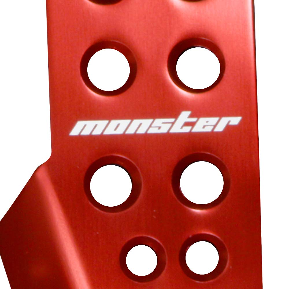 Amazon | MONSTER SPORT スポーツドライビングペダルカバー レッド