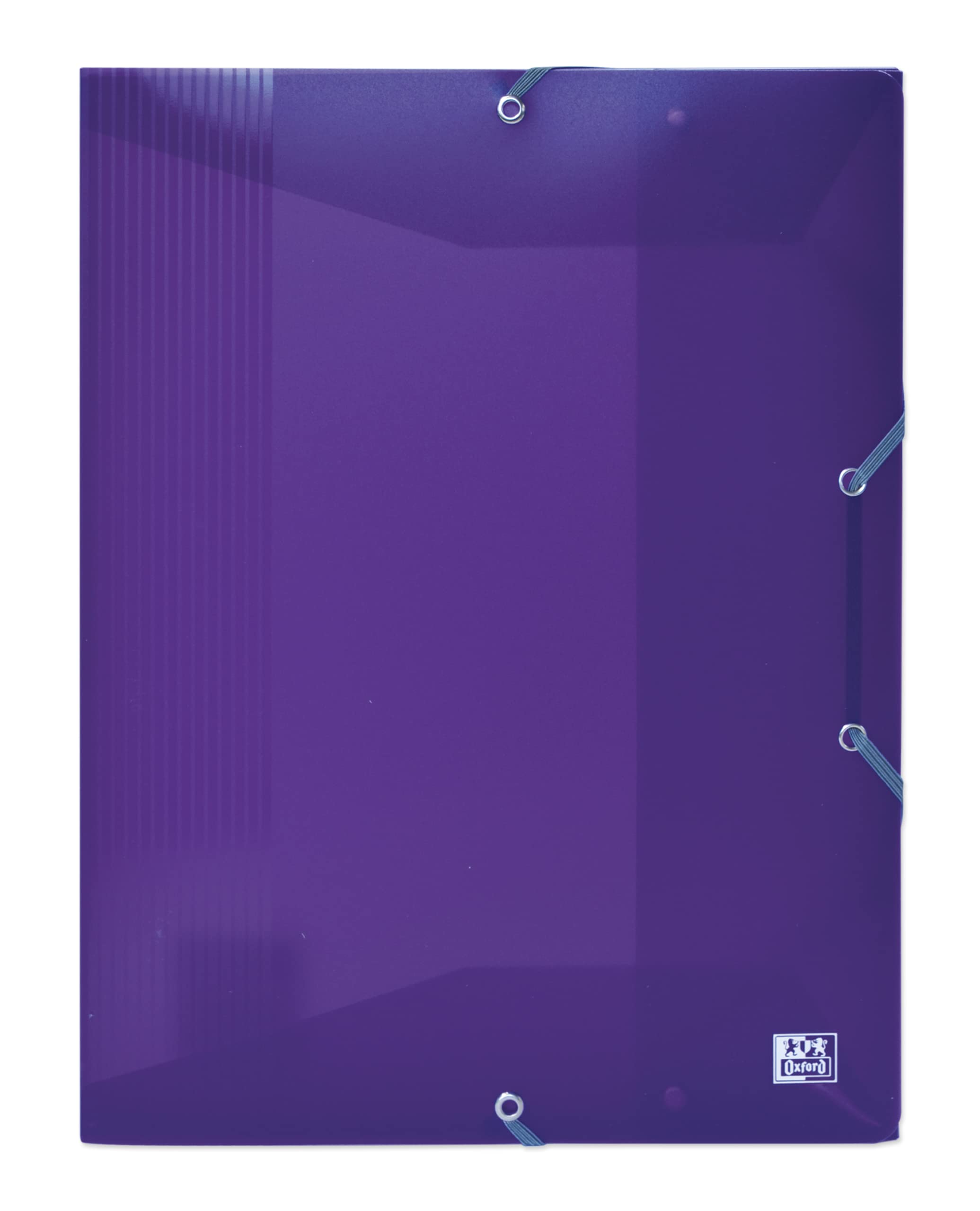 Carpeta de proyectos Oxford con gomas. A4+. Colores surtidos. Pack de 10 unidades.