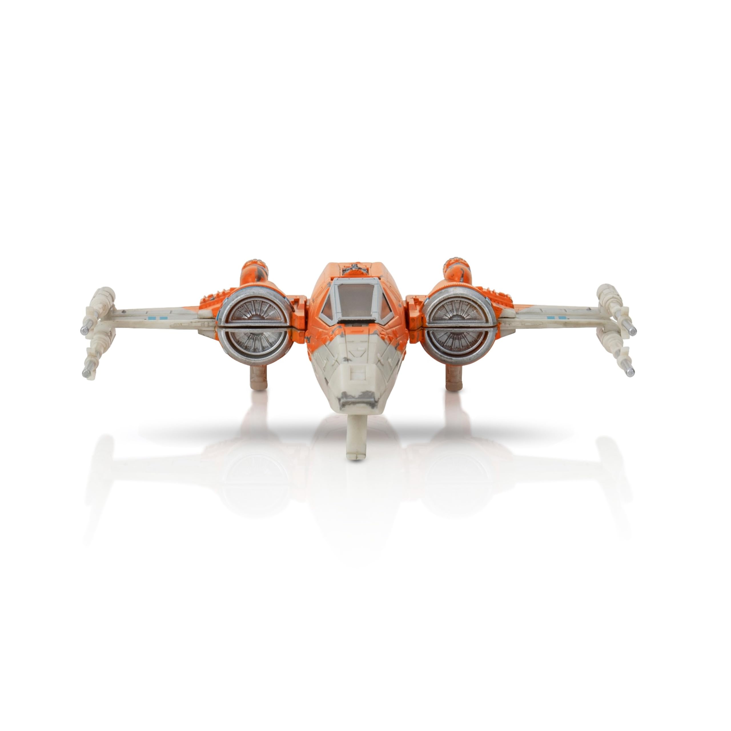 Bizak Star Wars Galaxy Squadron Schiff T70 Xwing Orange Medium, Maßstab 12 cm mit 1 Figur, offizielles Lizenzprodukt, für Sammler der Saga Fans (62610330)