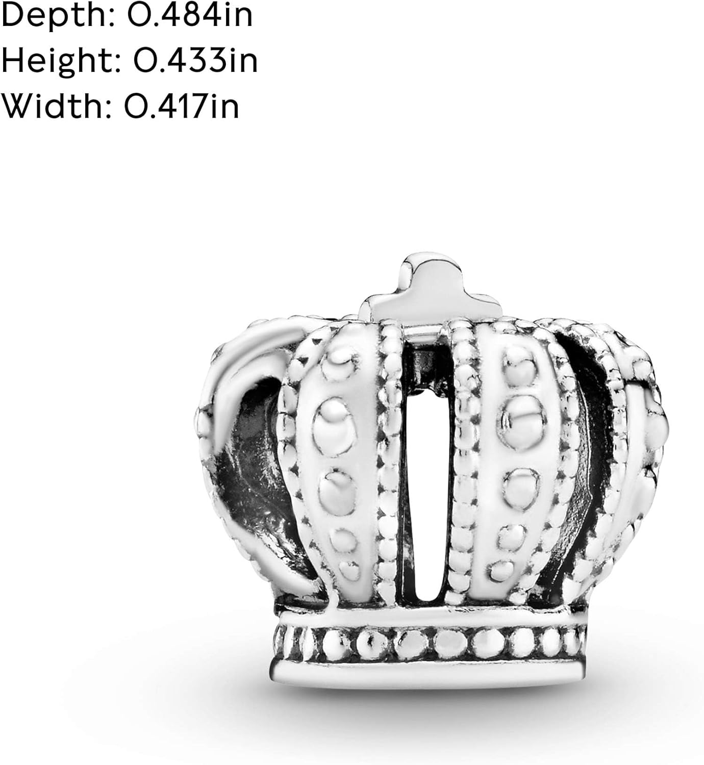 PANDORA Regal Crown Charm in Sterling Silver