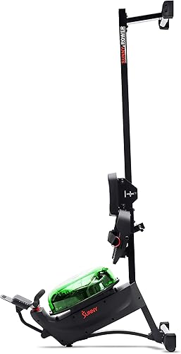 Miniatura 7 de Sunny Health & Fitness Elite Water Rowing Machine with High Resistance Vertical Tank, Optional Exclusive Bluetooth SunnyFit App