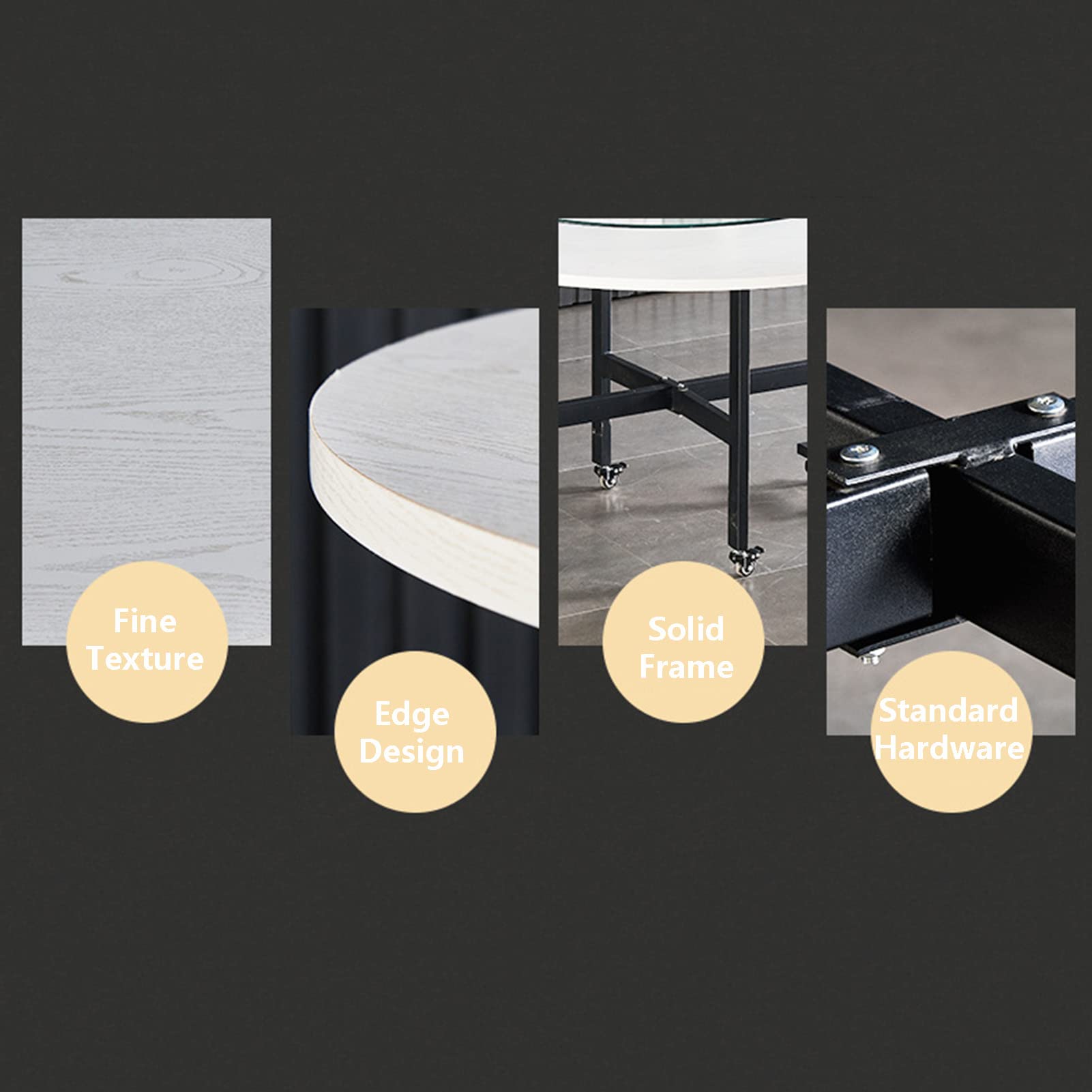 Heavy-Du - Tavolo da cucina pieghevole con ruote, 1 m, salvaspazio, portatile, per casa, magazzino, design versatile e facile da spostare