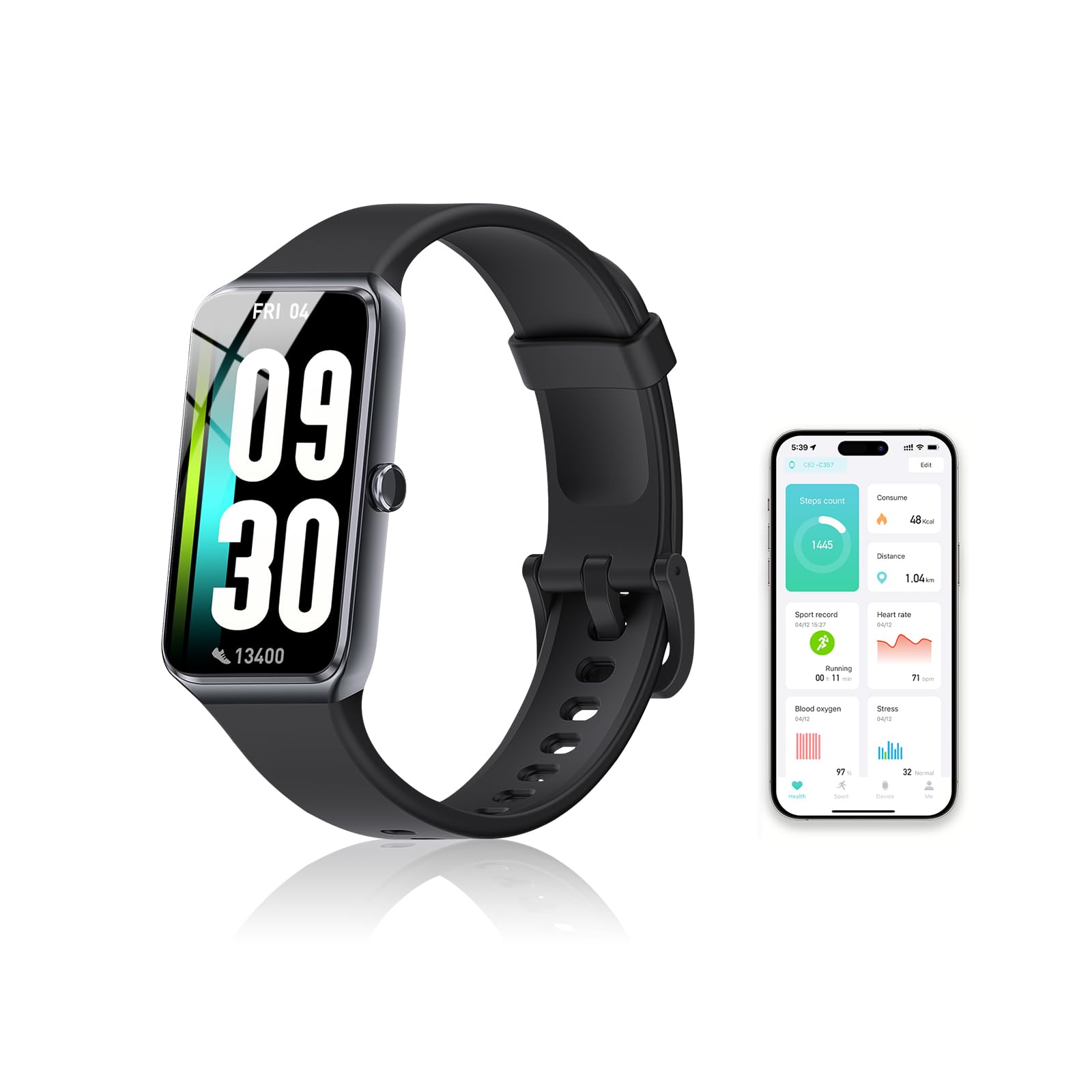 Fitness Tracker (nero)