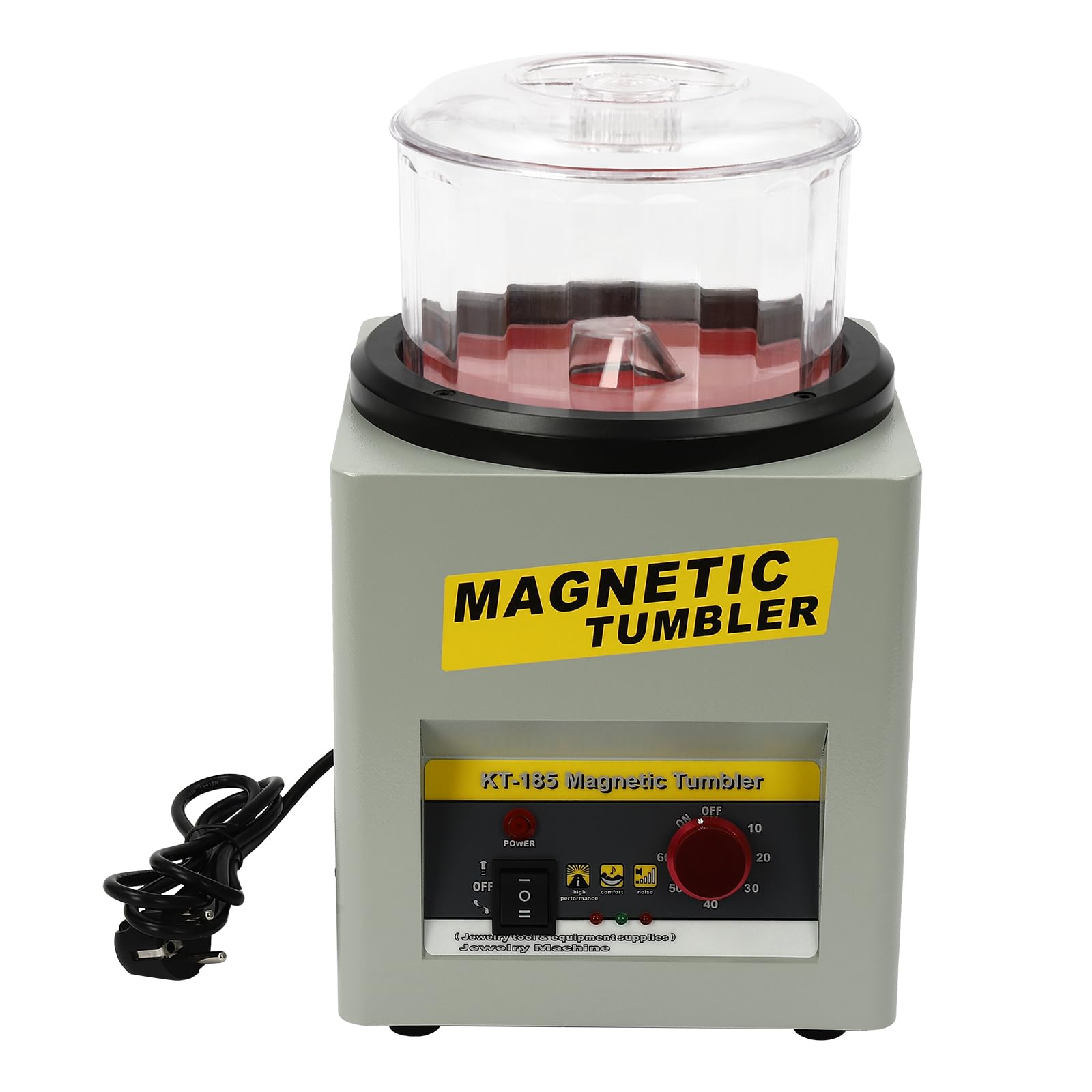 MINUS ONE Lucidatrice Magnetica per Gioielli Stazione di Finitura Super lucidatura Lucidatrice Tumbler Lucidatrice Frequenza Regolabile 2000rpm - 220V