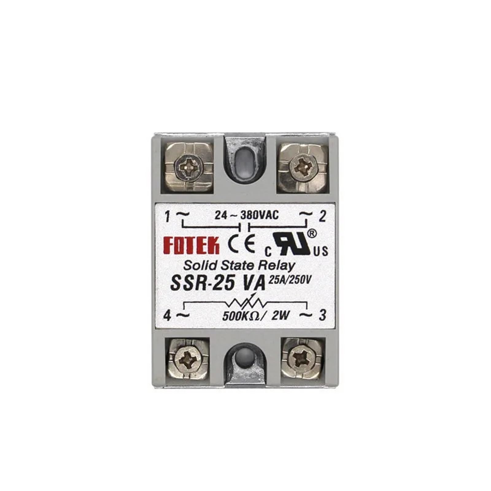 1 pz Modulo Relè A Stato Solido 3-32 V SSR-10VA SSR-25VA SSR-40VA 10A 25A 40A Relais Regolatore 24-380VAC Uscita(SSR-40VA)