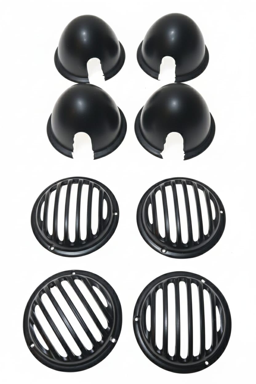 Metal Black Indicator Grill Cover Set with Screw, Black, Compatible with Royal Enfield Classic 350 2010-2021, Reborn 350 and Reborn LED (Reborn (2021-2025))-image-34