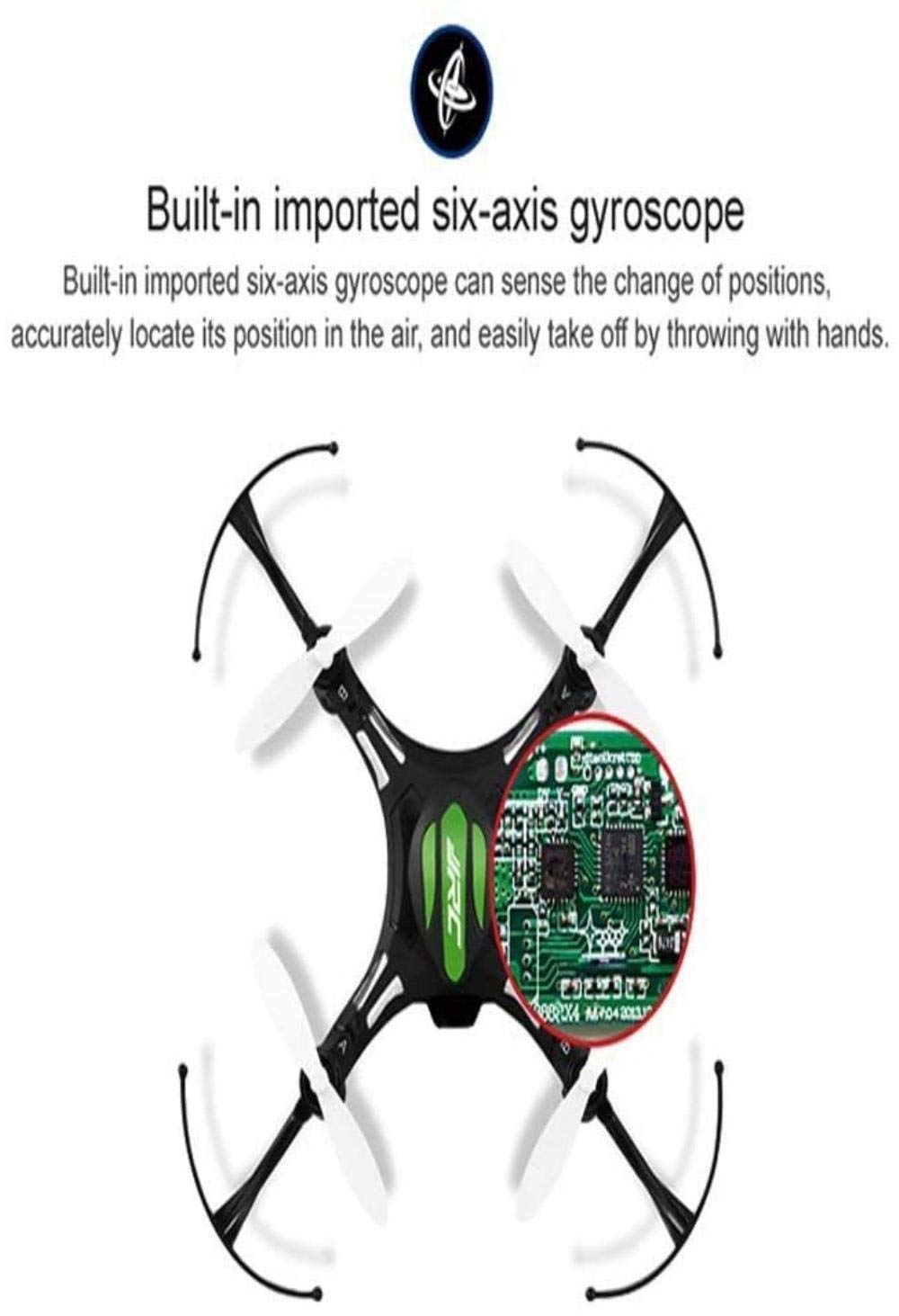 JSY 2,4 GHz pilot zdalnego sterowania Drone 4-kanałowy heksakopter 6-osiowy żyroskop 3D Flip sztuczne lot One Key Return lampy LED zdalnie sterowana zabawka (kolor : czarny)
