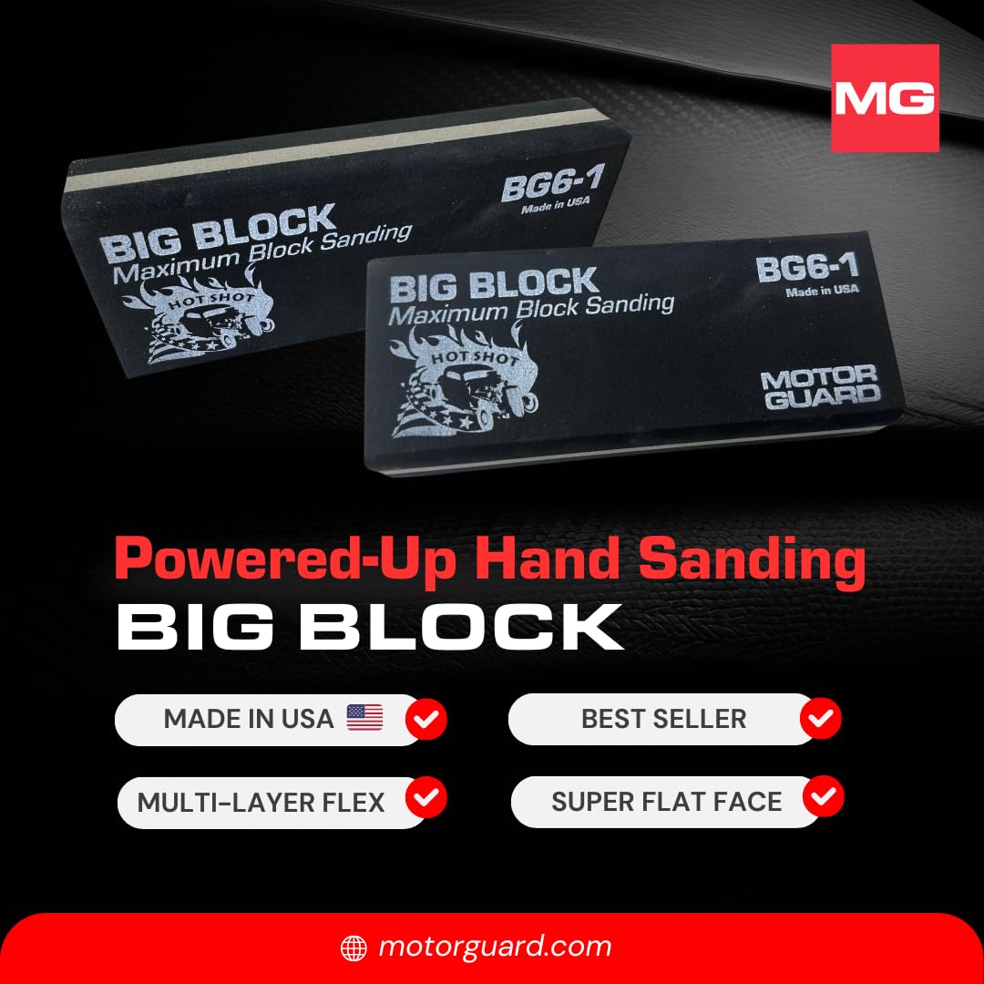 Motor Guard Big-Block Sanding Block - Maximum Sanding -3 Motor Guard Big-Block Sanding Block - Maximum Sanding -3