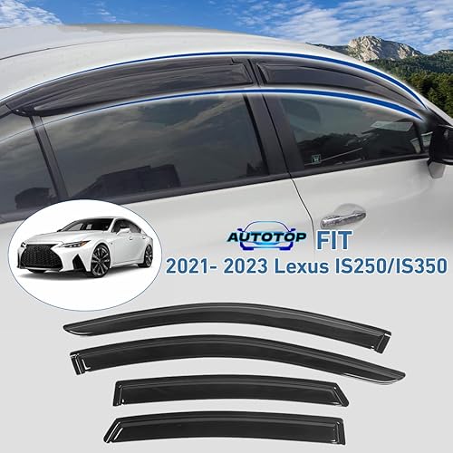 Miniatura 10 de Deflectores de ventana 4 unidades, protectores de lluvia para Toyota Camry 2012-2017