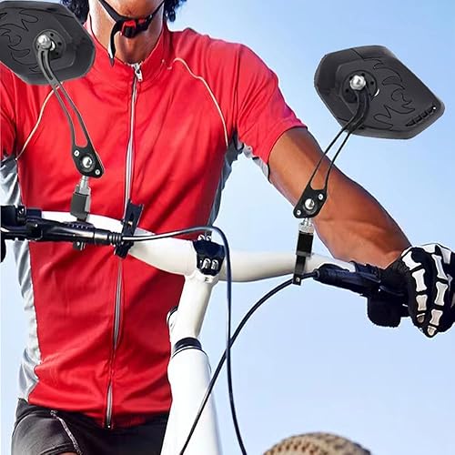Miniatura 6 de Nakazawa Espejos de bicicleta para bicicletas eléctricas, paquete de 2 espejos de bicicleta, espejo retrovisor para manillar, espejos de bicicleta