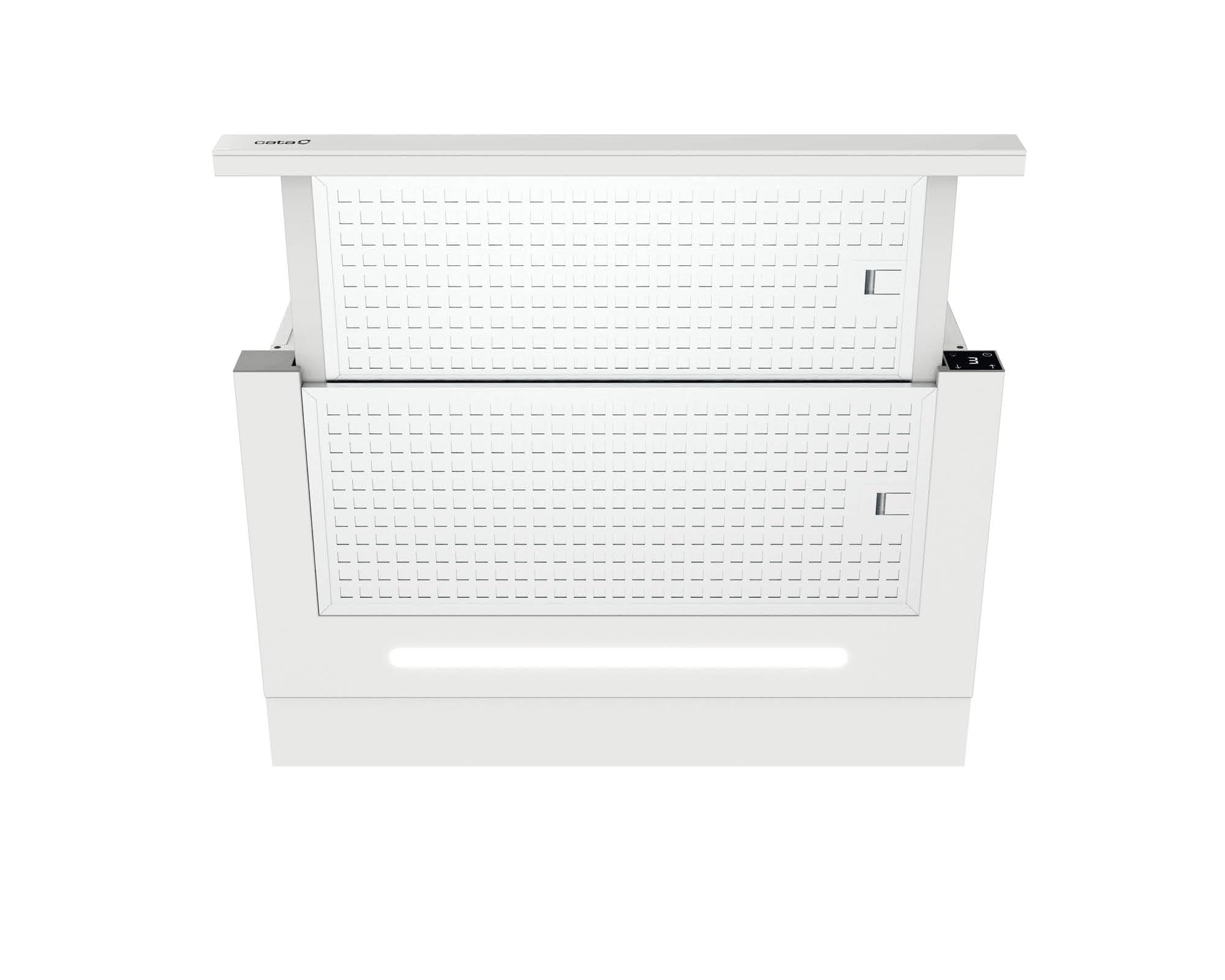 CATA TFH 6830 GWH Campana Extractora Telescópica de 60 cm, 795 m³/h, 6 Velocidades 5+1 Turbo, Control Táctil con Display, Motor Brushless, LED Regulable, Clase A+++, Blanco