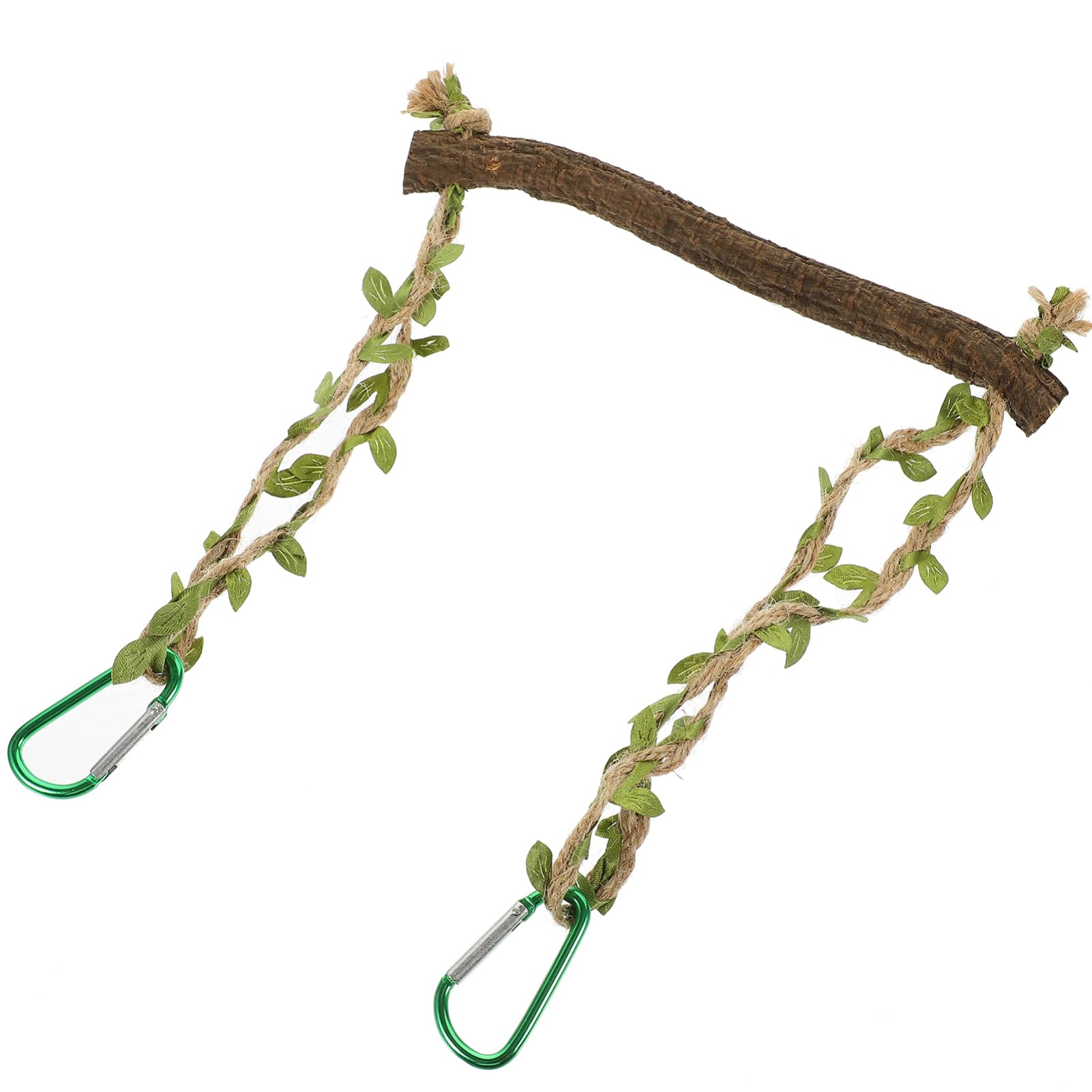 BESPORTBLE 4pezzi Altalena Per Uccelli Legno Naturale Giocattolo Appeso Per Pappagalli e Parrocchetti Accessori Per Allenamento e Riposo Gabbia Senza Installazione Necessaria Per Attività e