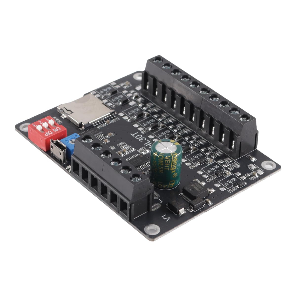 Modulo di riproduzione vocale MP3 DY-L30T da 30 W – Lettore musicale a 9 trigger con scheda amplificatore di potenza, scheda Max 32 G