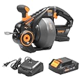 DOMINOX 25FT Electric Drain Auger, 18V (Max 20V) Snake Drain Hair Removal Tool, Drain Snake with 2.0AH Battery and Charger, Toilet Auger for 3/4