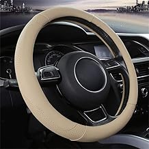 Sponsored You’re seeing this ad based on the product’s relevance to your search query.Learn more about this advertisement Universal Car Steering Wheel Cover, Heavy-Duty, Leather, 37-38 cm / 15 Inches, Non-Slip Steering Wheel Protector.