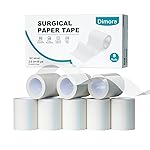 Dimora Soft Paper Surgical Tape 8 Rolls- Hypoallergenic Medical Tape for Sensitive SkinBreathable First Aid Wound Tape with Pain-Free Removal, Secures Dressing and Medical Devices -2 x 10 Yards