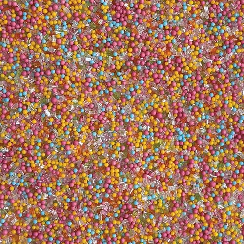 Image of Fancy Sprinkles Sunny Daze Sprinkle Set | Sun Shaped Sprinkles & Nonpareil Sugar | Cake, Cupcake & Cookie Decorating | Birthday, Brunch & Summer | 2 Pack (0.25c each)