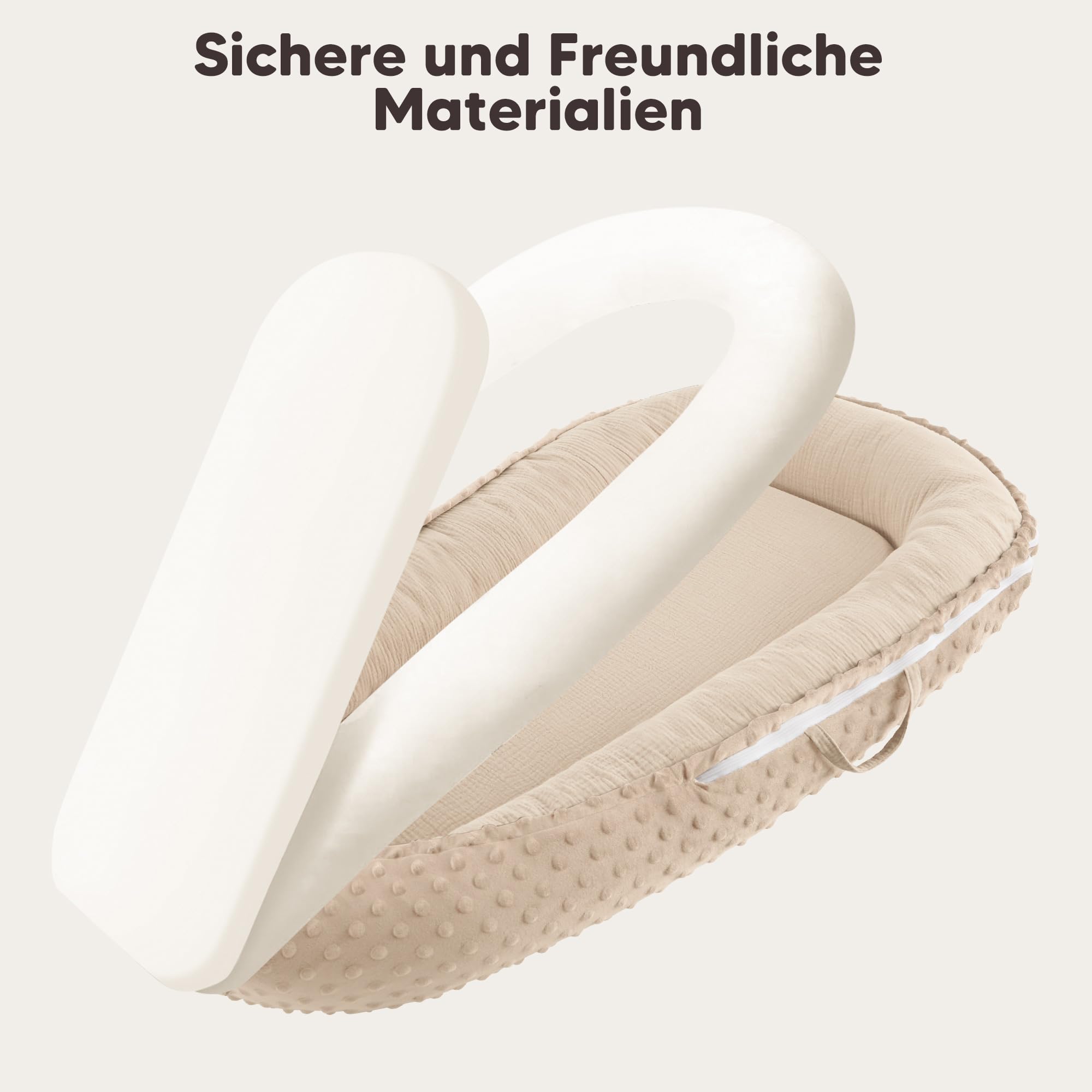 Réducteur De Lit Bébé 90x50cm En Minky Polyvalent Pour Nid D'Ange