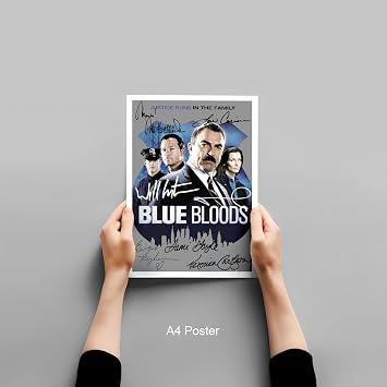 Memorabilia Blue Bloods Cast Signed Autograph Signature A4 Poster Photo Print Photograph Artwork Wall Art Picture TV Show Series Season DVD Gift (A4 Poster Only)