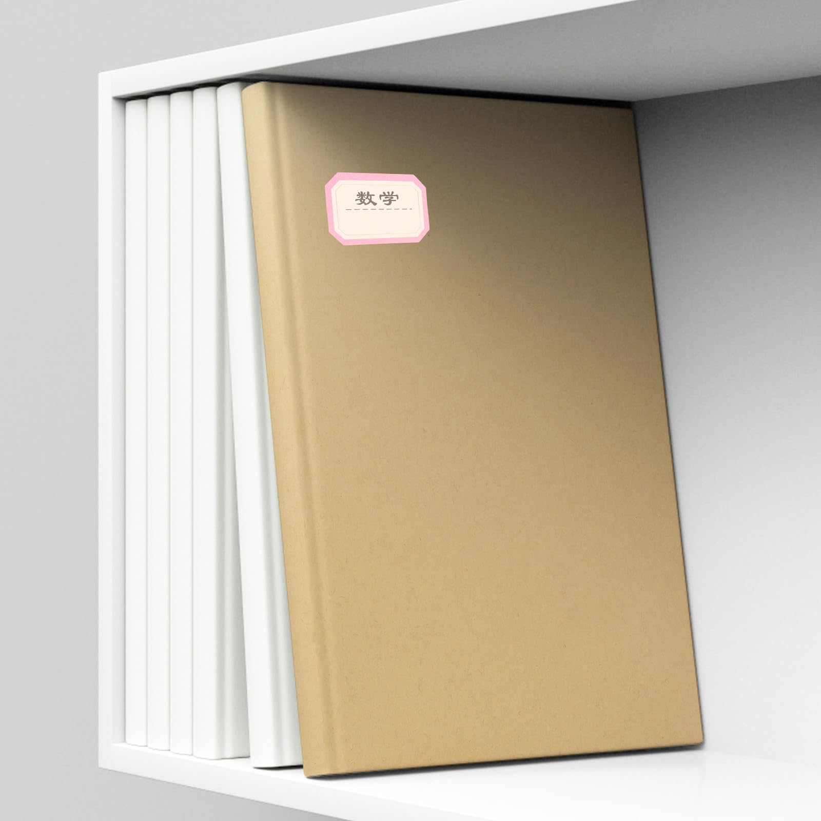 Amosfun Set de 30 Hojas de Papel Kraft Autoadhesivo para Forrar Libros y Cuadernos, Cubiertas Protectoras Superficie para Escribir, Tamaños Grande, Mediano y Pequeño
