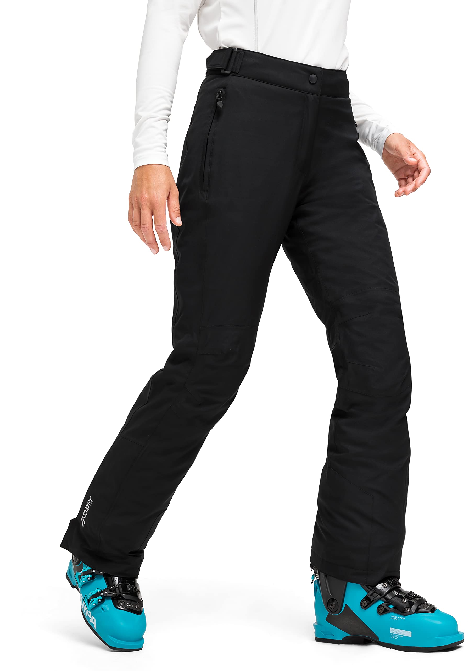 Maier Sports Resi 2, Damen Skihose, wasserdichte Schneehose, Schützender Schneefang und Verstellbarer Bund, PFC-frei, mTHERM Wattierung & mTEX Wetterschutz