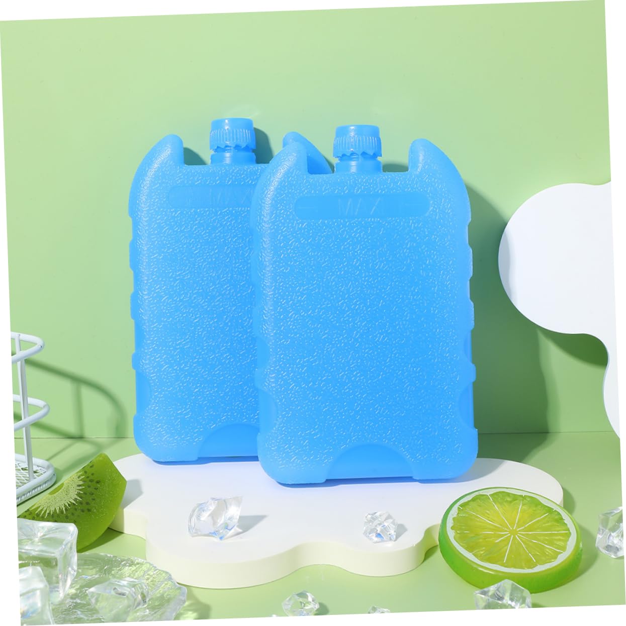 BESPORTBLE Lot De 5 Packs De Glace Réutilisables en Caoutchouc Sûr pour Le Transport Restaurant (6 Pièces X 5)