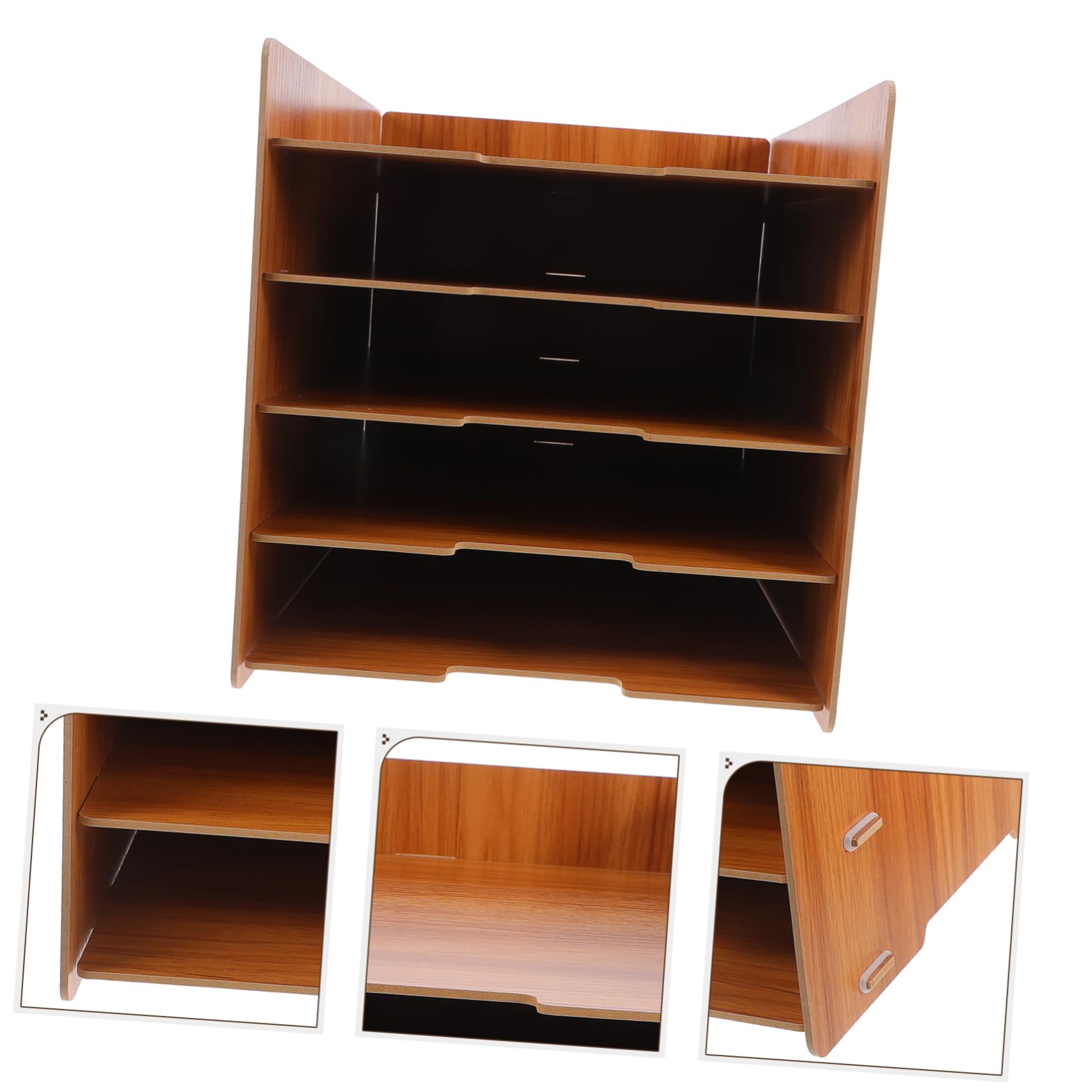 jojofuny Organizzatore Documenti Scrivania in Espositore per Brochure e Portadepliant Scaffale per Archiviazione Documenti e Libri