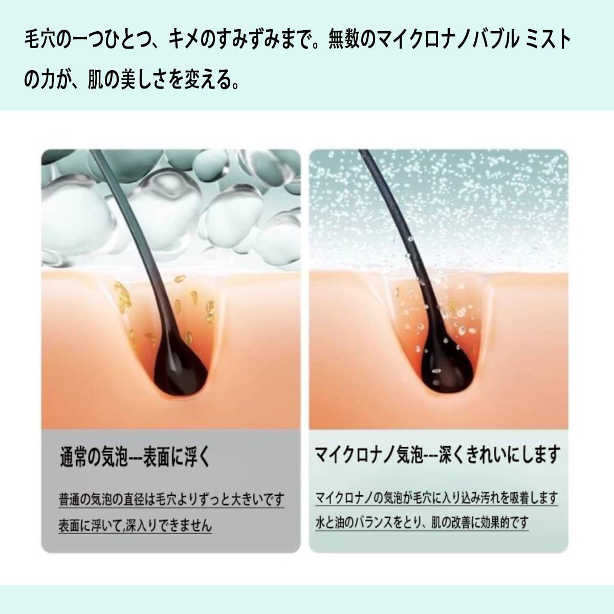 Amazon.co.jp: シャワーヘッド マイクロナノバブル 節水 高水圧 ミスト 