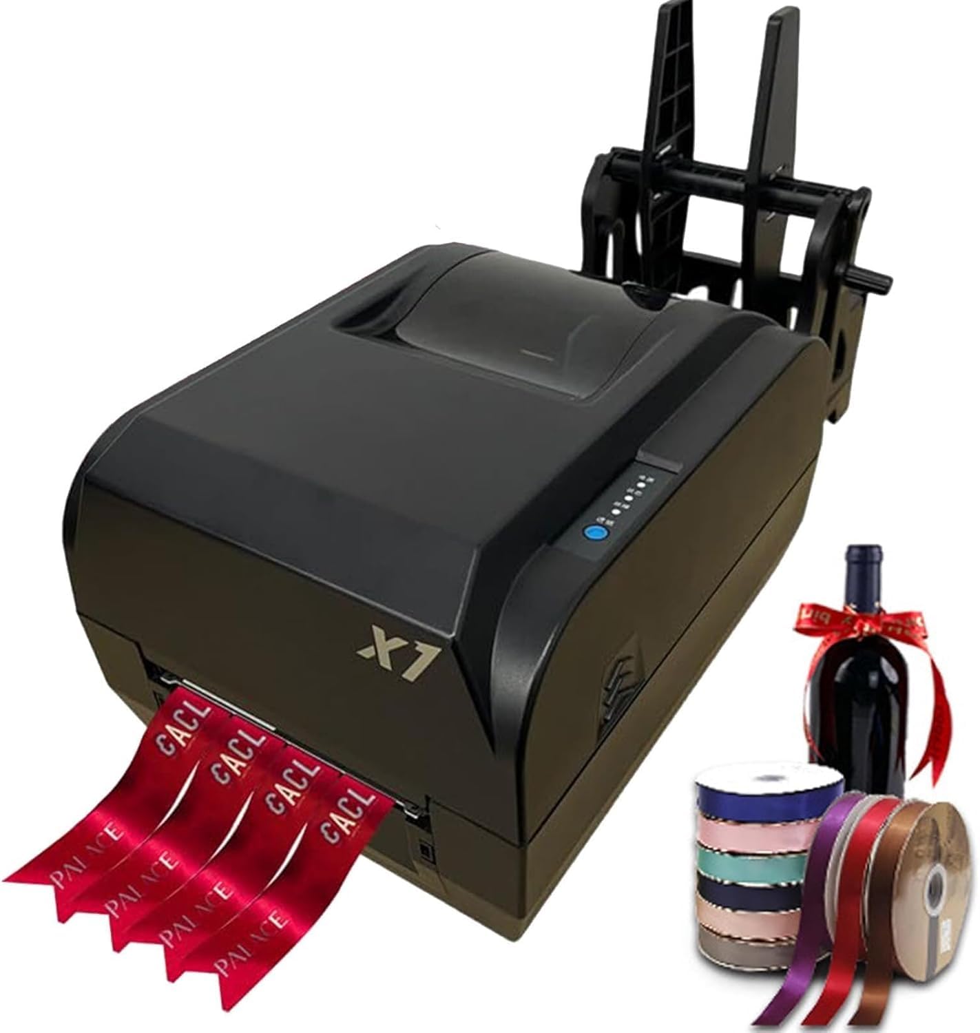 Macchina da Stampa per Nastri di Raso, Macchina da Stampa per Timbratura per Imballaggio, Larghezza 12-20 Mm, Risoluzione di Stampa 150 Mm/S
