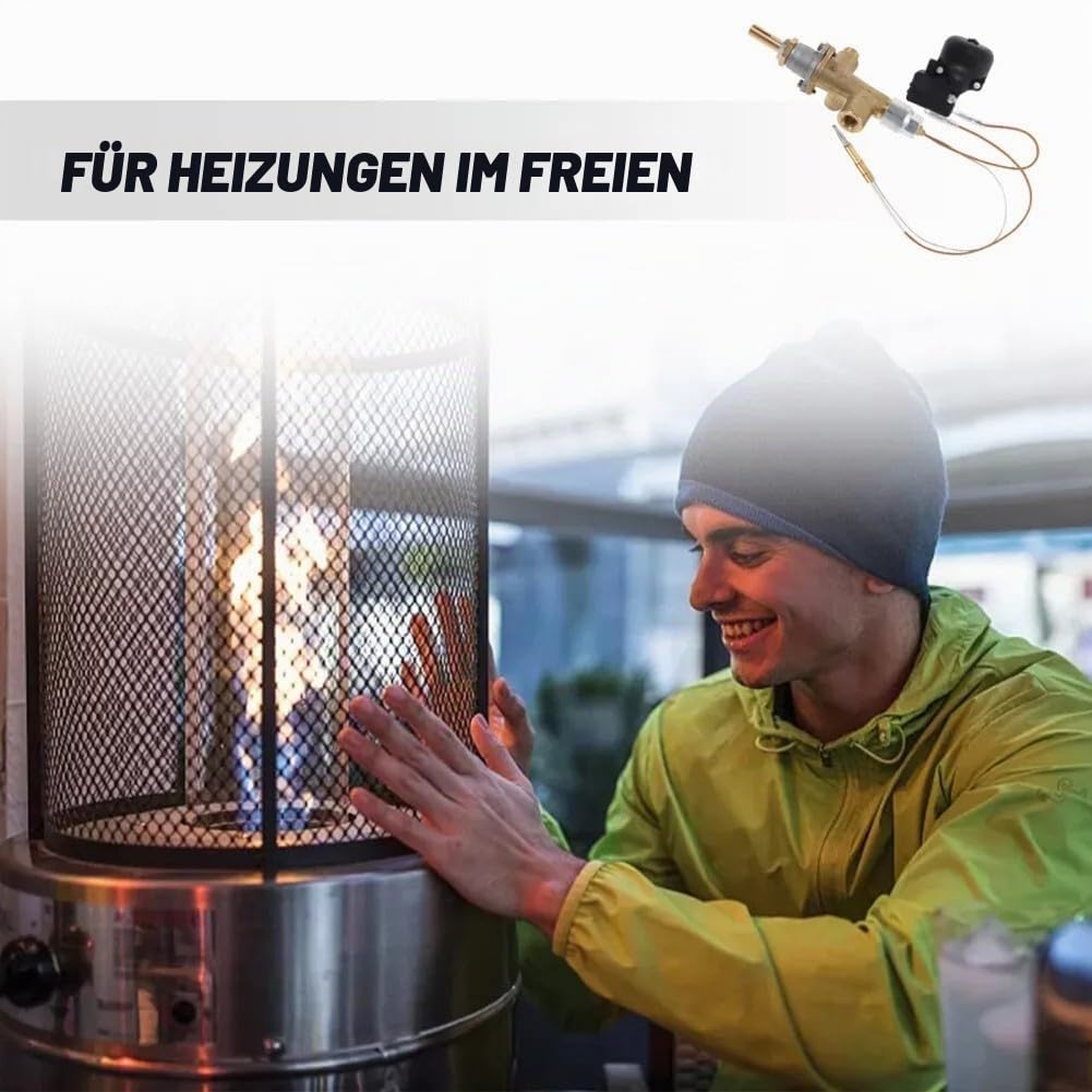 Terrassenheizungsteile, Propan-Gas-Terrassenheizer-Reparatur-Set, Thermoelement-Set und Flameout zum Schutz zur Behebung von Zündungs- und Pilotlicht-Problemen
