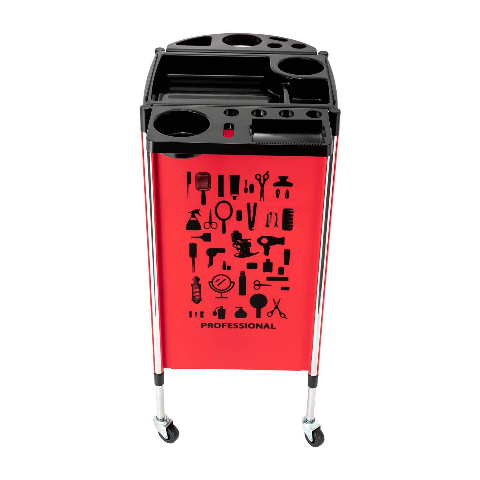 Carrello mobile carrello da parrucchiere carrello cosmetico carrello portaoggetti con 5 cassetti e ruote, accessorio per parrucchiere per casa, salone di bellezza, parrucchiere, SPA, salone unghie, 52