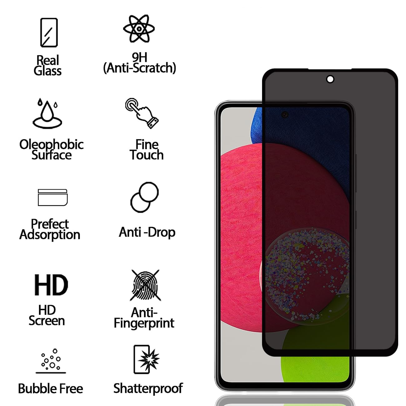 Pellicola In Vetro Temperato Gorilla 100% Originale Per Samsung Galaxy A52 – Trasparente E Anti-Graffio - Foto 3