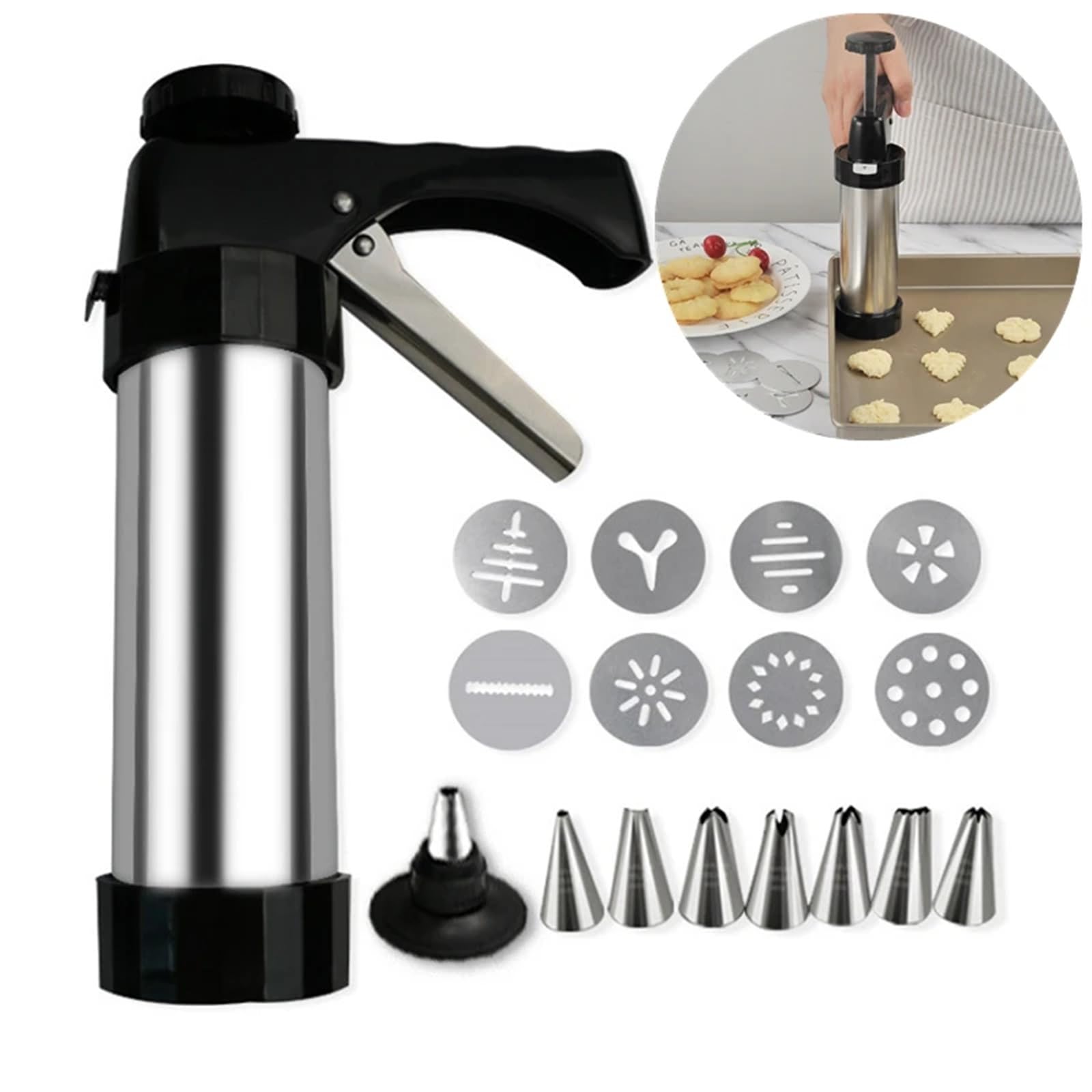 Seringue Patisserie Outils de Cuisson de Cuisine d'extrudeuse de seringue de pâtisserie
