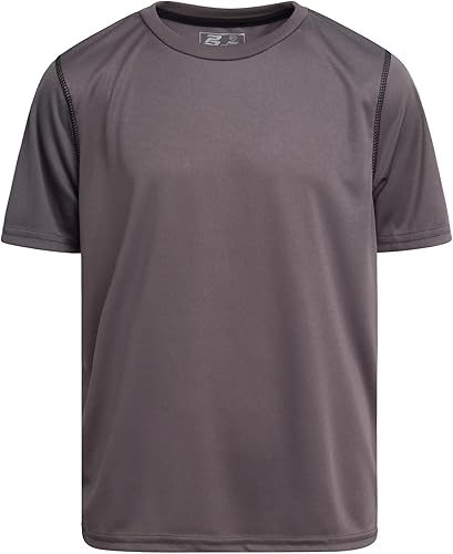 Miniatura 4 de Pro Athlete Camisas atléticas para niños, paquete de 4 camisetas de ajuste seco ligeras de rendimiento para niños Dri Fit (tallas 5-16)